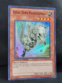 YuGiOh Fossil Dyna Pachycephalo CT08-EN012 Super Rare Limited Edition NM - Image 2