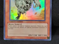 YuGiOh Fossil Dyna Pachycephalo CT08-EN012 Super Rare Limited Edition NM - Image 5