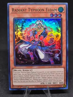 Yu-Gi-Oh! Radiant Typhoon Eldam DOOD-EN013 Doom of Dimensions 1st Edition (SR)NM - Image 1