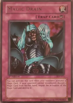 Lightly Played Magic Drain - PSV-071 - Rare - 1st Edition - Yu-Gi-Oh! - Image 1
