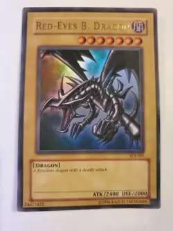 Yu-Gi-Oh! Red Eyes Black Dragon SDJ-001 Red-Eyes B. Ultra Rare - Image 2
