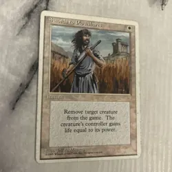MTG Card - Swords To Plowshares 1995 - Image 2
