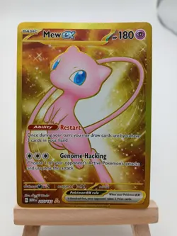 Mew EX 205/165 - Scarlet & Violet 151 - Gold Holo LP Pokemon Card - Image 1