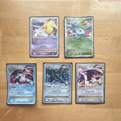 Pokemon Lv. X Card Lot Uxie, Japanese Shaymin, Palkia G, Dialga G, Garchomp C - Image 1