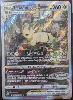 DEAL Leafeon VSTAR GG35/GG70 Ultra Rare Holo Card Crown Zenith: Galarian Gallery - Image 1