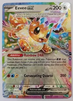 Eevee ex 075/131 Prize Pack Series Cards Holo Prismatic Evolutions TCG POKEMON - Image 2