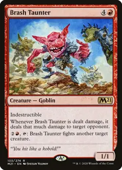 MTG Brash Taunter NM Core Set 2021 M21 English Magic Gathering card - Image 1