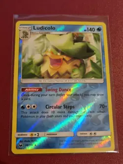 Pokemon Sun Moon Celestial Storm Ludicolo 38/168 Rare Reverse Holo TCG Card - Image 1