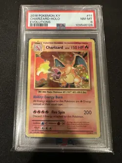 Pokemon Charizard Evolutions 2016 Holo Card NM Condition, 11/108 Series - Image 1