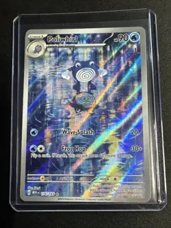 Poliwhirl 151 Illustration Rare Pokemon TCG 2023 Scarlet & Violet Card 176/165 - Image 1