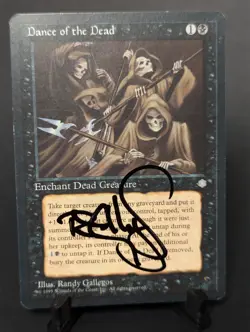 Dance of the Dead Ice Age LP Signed Randy Gallegos MTG - Image 1