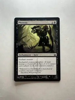 Phyresis LP Mirrodin Besieged Magic The Gathering Mtg Lightly Played Infect Aura - Image 1