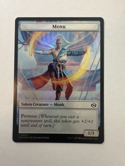 X4 Bird/Monk Double-Sided Token FOIL NM/M Tarkir Dragonstorm MTG Magic - Image 3