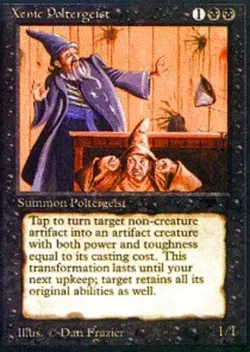 1 x Xenic Poltergeist - Antiquities - Heavy Play - MTG - Image 1