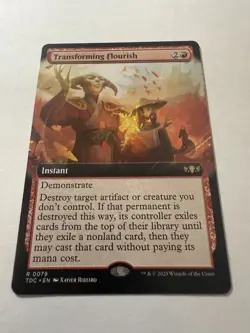 Transforming Flourish (Extended Art) Commander: Tarkir: Dragonstorm Regular - Image 1