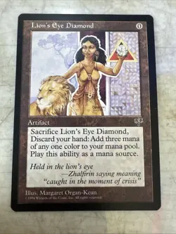 1996 Magic: The Gathering Mirage Lion's Eye Diamond #NNO - Image 2