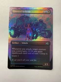 Haunted Hellride Aetherdrift (borderless / extended art) Foil - Image 2