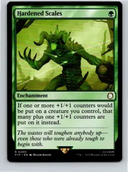 Magic the Gathering Hardened Scales Fallout Commander MTG Free Shipping! - Image 1