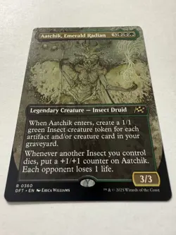 Aatchik, Emerald Radian (Borderless / Extended Art) Aetherdrift Regular - Image 1