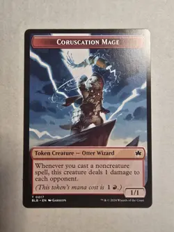 Coruscation Mage Token Bloomburrow Regular - Image 1