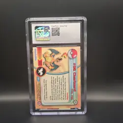 Pokemon Charizard #06 Holo Topps 1999 BLUE label CGC 5 MISCUT - Image 2