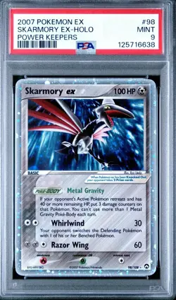 Pokemon Skarmory EX 2007 EX Power Keepers Holo #98 PSA 9 🔥🌀New Cert Swirl🌀🔥 - Image 1