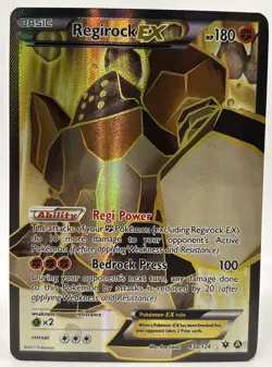 REGIROCK EX - #43a/124 - Pokemon Fates Collide Full Alternate Art Ultra Rare - Image 1