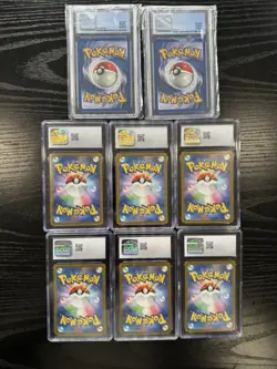 LOT VINTAGE Pokemon Graded CGC English + Japanese AR PSA 1st edition gym hero’s - Image 2