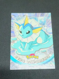 2000 Topps Pokemon TV Animation Edition Series 3 Non Holo #134 Vaporeon LP - Image 1