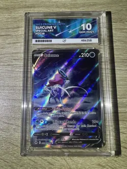Pokemon Suicune V Crown Zenith Galarian Gallery Full Art #GG38 ACE 10 Gem Mint - Image 1