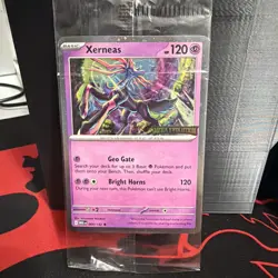 Pokemon TCG Mega Evolutions Xerneas Best Buy Exclusive Promo Stamped Sealed NM - Image 1