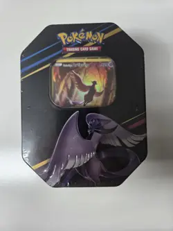 Pokemon TCG Crown Zenith Tin Galarian Articuno New Sealed with Promo/ 4 Packs - Image 1