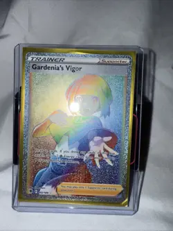 4 Total TRAINER GARDENIA'S VIGOR 202/189 POKEMON HOLO RARE And 3 Others Pikachu - Image 1