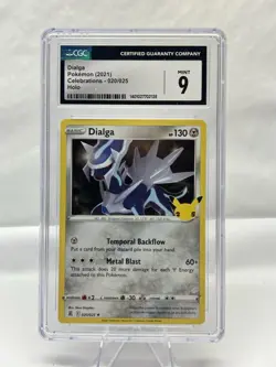 Dialga 20/25 Rare Holo *MINT* CGC 9 Pokemon Celebrations 25th Anniversary 2021 - Image 1