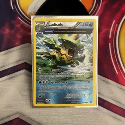 Pokemon TCG Ludicolo 37/160 XY Primal Clash Reverse Holo Rare LP - Image 1