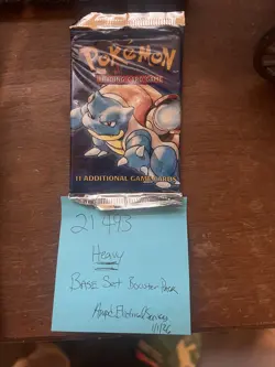 1999 Heavy Sealed Pack 21.4g OG Pokemon TCG WOTC Era Base Set(1 Pack) - Image 5