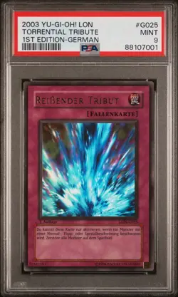 Yu-Gi-Oh! LON-G Reissender Tribut & Gemeinsam Sind Wir Stark 1. Auflage PSA 9 - Image 1