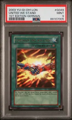 Yu-Gi-Oh! LON-G Reissender Tribut & Gemeinsam Sind Wir Stark 1. Auflage PSA 9 - Image 2