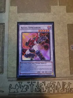 YUGIOH ACCEL SYNCHRON SDSE-EN042 SUPER 1ST ED NM - Image 1