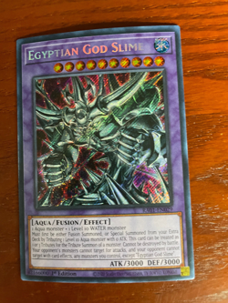 YuGiOh Egyptian God Slime RA01-EN029 1st Ed Secret Rare Pack Fresh - Image 1