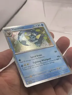 Vaporeon - 2025 Pokemon Holo Prismatic Evolutions Black Star Promo Card SVP 168 - Image 3