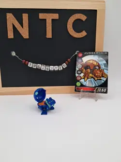 Bakugan Battle Brawlers Aquos Juggernoid B1 350G Classic Rare w/Card READ - Image 1