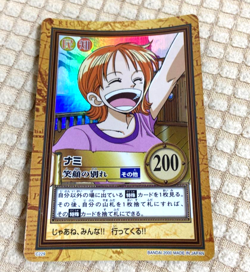 PREORDER Nami HOLO Japanese One Piece Hyper Battle Carddass Card Vintage 2000 - Image 1