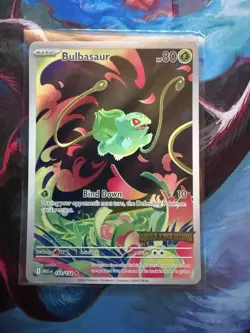 Pokemon TCG Bulbasaur Holo Card 133/132 Mega Evolutions Stamped Card NM - Image 1