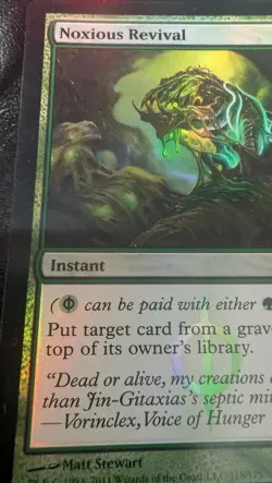 Noxious Revival New Phyrexia Foil Magic Card - Image 2
