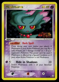 Pokemon Card - Misdreavus Team Rocket Returns 25/109 Rare Reverse Holo Stamped - Image 1