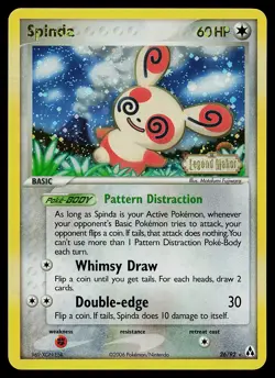 Pokemon Card - Spinda Legend Maker 26/92 Rare Reverse Holo Stamped - Image 1