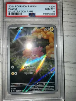 Pokemon TCG Pawmi Sir Card 226/091 Paldean Fates PSA 10 Gem Mint English 2024 - Image 1