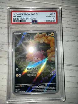 Pokemon TCG Pawmi Sir Card 226/091 Paldean Fates PSA 10 Gem Mint English 2024 - Image 2
