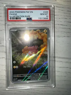 Pokemon TCG Pawmi Sir Card 226/091 Paldean Fates PSA 10 Gem Mint English 2024 - Image 3